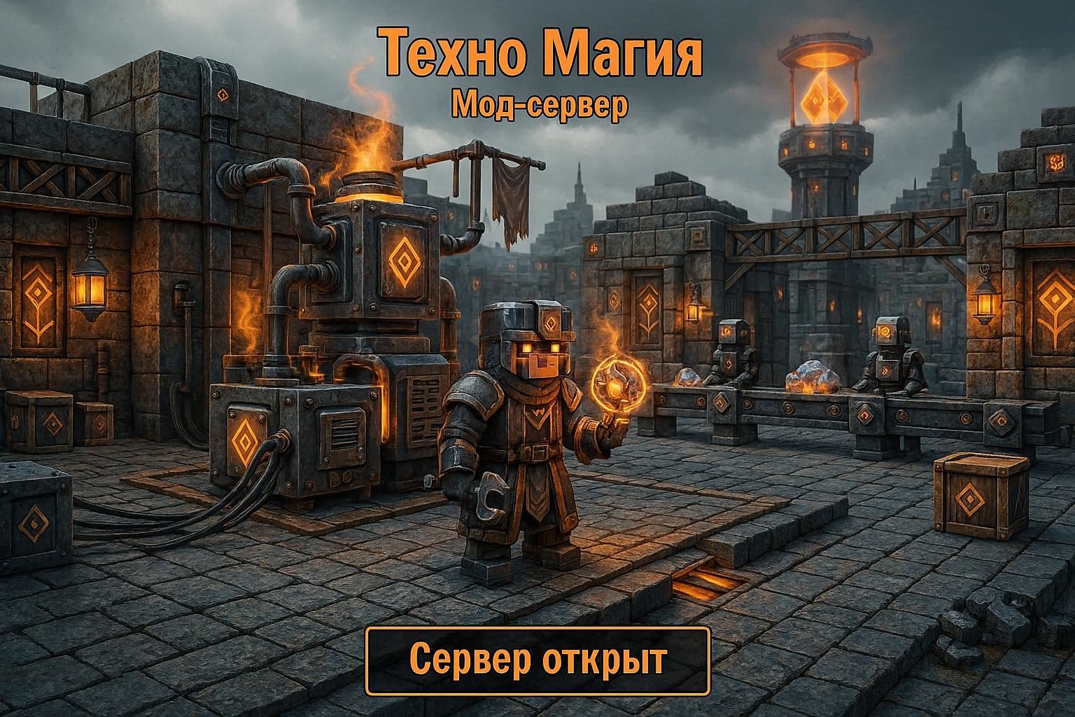 Сервер открыт!