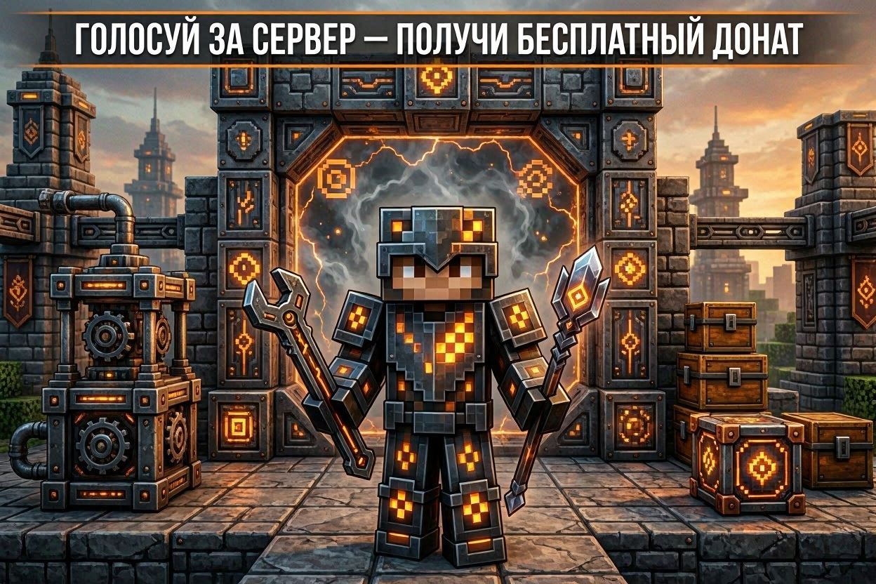 Голосуй за сервер - получай бесплатно донат!
